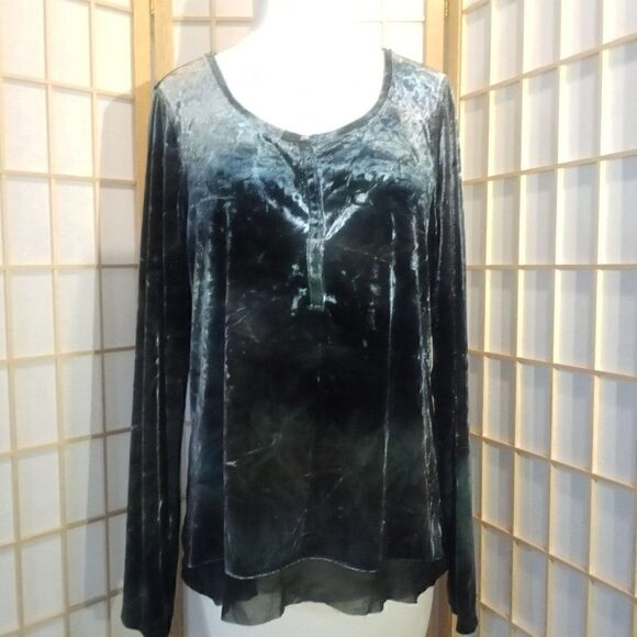 SimplyâVeraâVera WangâLgâCrushedâVelvetâTop - Picture 9 of 14